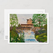 Olmstead's Mill, Warren Landkreis, IL c. 1983 MEJP Postkarte (Vorne/Hinten)