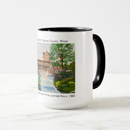 Olmstead's Mill, Warren Landkreis, IL c. 1983 MEJP Tasse (VorderseiteRechts)