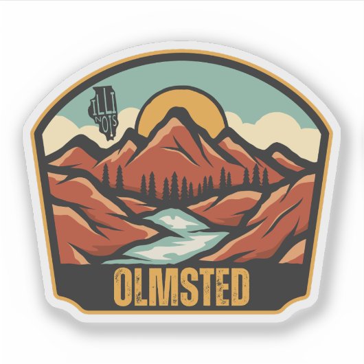 Olmsted, Illinois Aufkleber (Vorderseite)