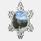 Olmsted Point III. Yosemite-Nationalpark Schneeflocken Zinn-Ornament (Rechts)