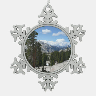 Olmsted Point III. Yosemite-Nationalpark Schneeflocken Zinn-Ornament