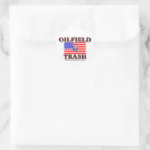 Ölmüll USA Ölfeldaufkleber Runder Aufkleber (Tasche)
