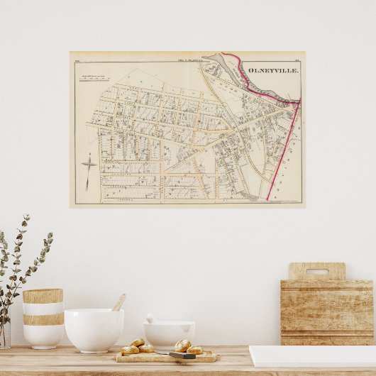 Olneyville Providence Rhode Island Poster (Küche)