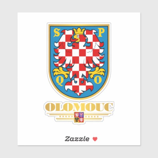 Olomouc Aufkleber (Blatt)