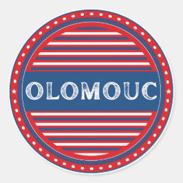 Olomouc City Pride Emblem – Czech Identity Runder Aufkleber