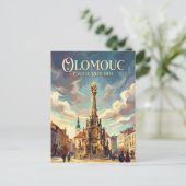 Olomouc Tschechien Postkarte (Stehend Vorderseite)