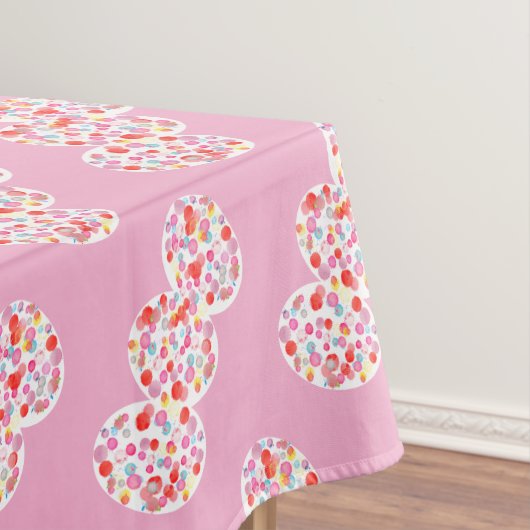 Olorful Ostereier Wasserfarben Blots Happy Oaster Tischdecke (Beispiel)