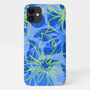 Olowalu Hibiscus Hawaiian Camo Blau Case-Mate iPhone Hülle