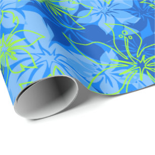 Olowalu Hibiskus Hawaiian Camo Geschenkpapier