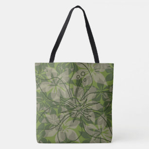 Olowalu Hibiskus Hawaiian Camouflage Beach Bag Tasche
