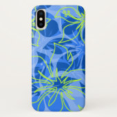 Olowalu Hibiskus Hawaiian Camouflage Blue Case-Mate iPhone Hülle (Rückseite)