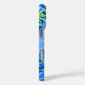 Olowalu Hibiskus Hawaiian Camouflage Blue Case-Mate iPhone Hülle (Rückseite / Rechts)