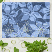 Olowalu Hibiskus Hawaiian Kittuch Geschirrtuch (Gefaltet)