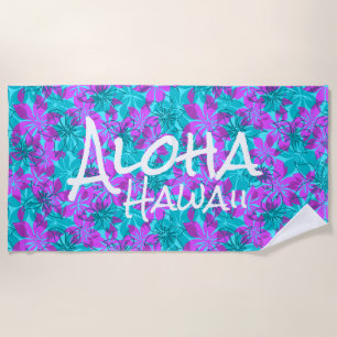 Olowalu Hibiskus Hawaiianische Camouflage Aloha Mo Strandtuch