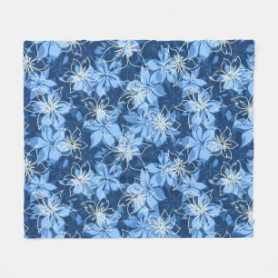 Olowalu Hibiskus Hawaiianische Camouflage Aloha Sh Fleecedecke