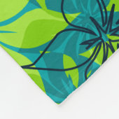 Olowalu Hibiskus Hawaiianische Camouflage Aloha Sh Fleecedecke (Ecke)
