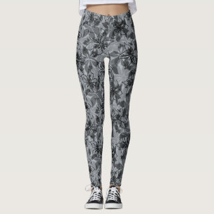 Olowalu Hibiskus Hawaiianische Camouflage Floral Leggings