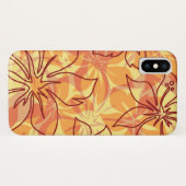 Olowalu Hibiskus Hawaiianische Camouflage Papaya Case-Mate iPhone Hülle (Rückseite (Horizontal))
