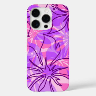 Olowalu Hibiskus Hawaiianische Camouflage Rosa iPhone 16 Pro Hülle