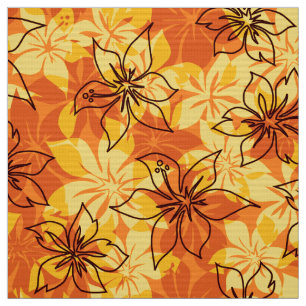 Olowalu Hibiskus-hawaiischer Camouflage-Aloha Stoff