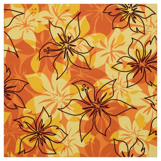 Olowalu Hibiskus-hawaiischer Camouflage-Aloha Stoff (Muster)