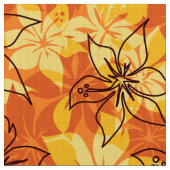 Olowalu Hibiskus-hawaiischer Camouflage-Aloha Stoff (Nahaufnahme)