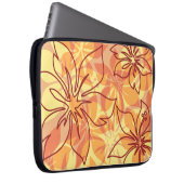 Olowalu Hibiskus-hawaiischer NeoprenWetsuit Laptopschutzhülle (Vorne Rechts)