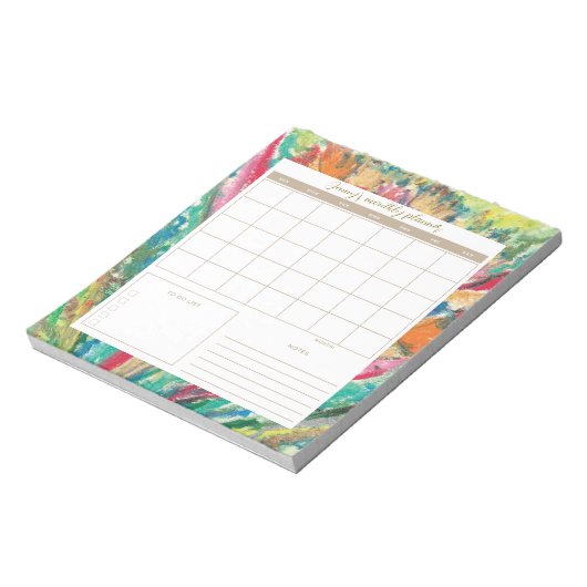 Ölpadel Botanical Daily Planner/Calendar Pad Notizblock (Rotiert)