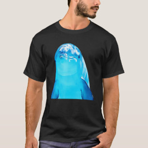 Ölpaint Filter Sea Life Ozeane Niedliche Delphin T-Shirt