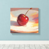 Ölpastellkirsche Leinwanddruck (Insitu (Holzboden))