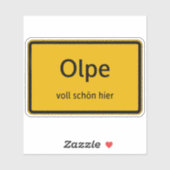 Olpe Aufkleber Sticker Autoaufkleber (Blatt)