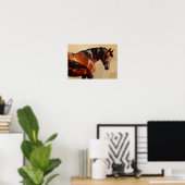 Ölpferd Poster (Heimbüro)