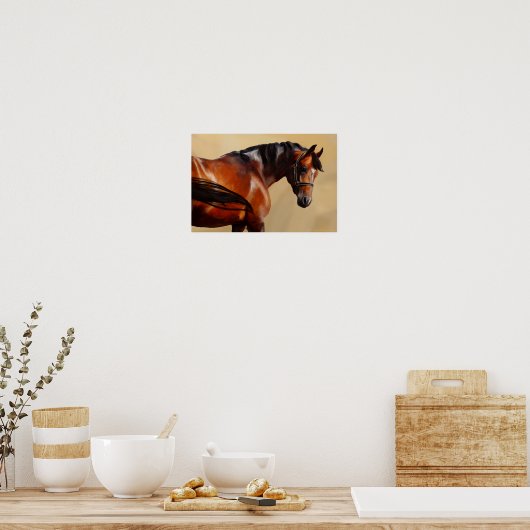 Ölpferd Poster (Küche)