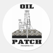 Ölpflaster, Ölfeldröster Runder Aufkleber (Vorderseite)