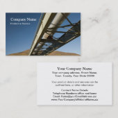 Ölpipeline-Visitenkarte Visitenkarte (Vorne/Hinten)