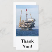 Ölplattform Dankeskarte (Vorne/Hinten)