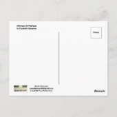 Ölplattform Drydock in Galveston, TX Postkarte (Rückseite)