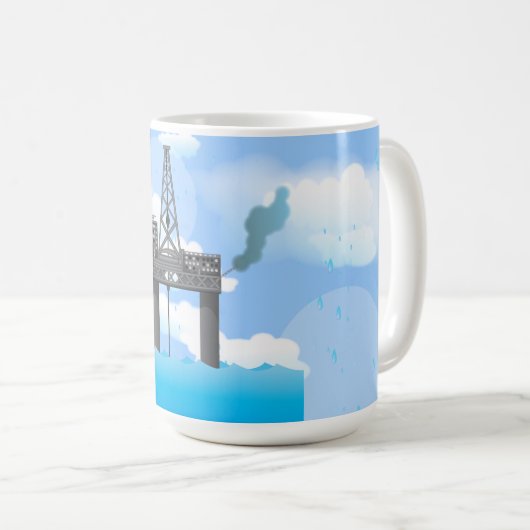 Ölplattform Kaffeetasse (VorderseiteRechts)