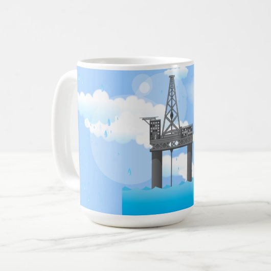 Ölplattform Kaffeetasse (Vorderseite Links)