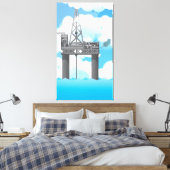 Ölplattform Leinwanddruck (Insitu (Schlafzimmer))