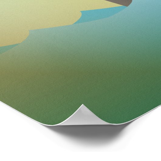 Ölplattform Poster (Ecke)