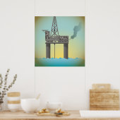 Ölplattform Poster (Küche)