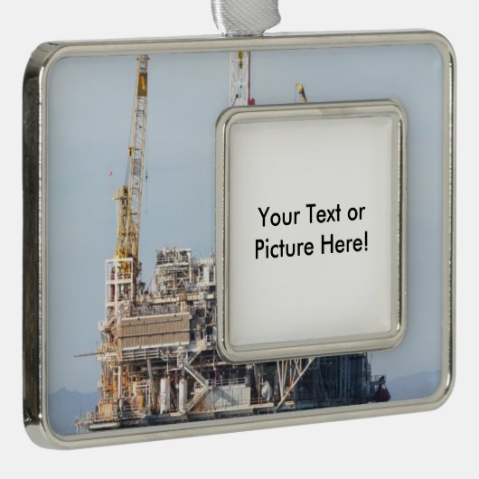 Ölplattform Rahmen-Ornament Silber (Rechts)