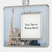 Ölplattform Rahmen-Ornament Silber (Links)