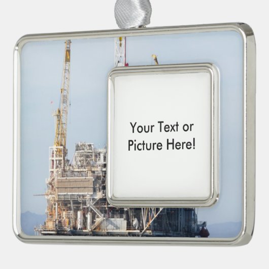 Ölplattform Rahmen-Ornament Silber (Links)