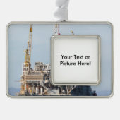 Ölplattform Rahmen-Ornament Silber (Vorderseite)