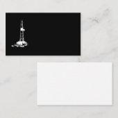 Ölplattform-Silhouette-Geschäfts-Karte Visitenkarte (Vorne/Hinten)