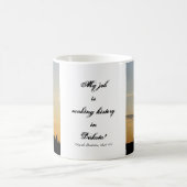 Ölplattform-Silhouette Kaffeetasse (Mittel)