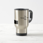 Ölplattform-Silhouette Reisebecher (VorderseiteRechts)