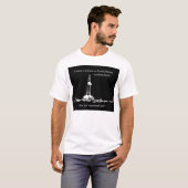 Ölplattform-Silhouette "Winter in North Dakota " T-Shirt (Vorne ganz)